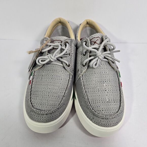 Twisted X® Mens 8.5 Casual Light Grey Mexican‎ Flag Kick Shoes MCA0054 Heritage main image 5